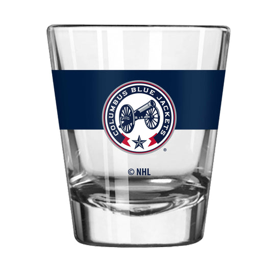 Columbus Blue Jackets 2oz Alternate Colorblock Shot Glass - Logo Brands - Flyclothing LLC