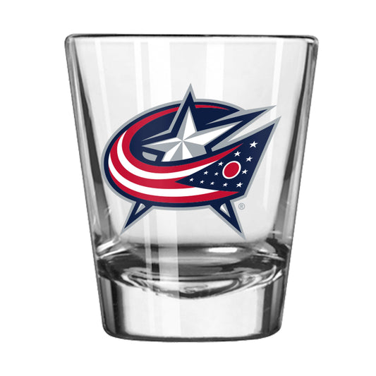 Columbus Blue Jackets 2oz Letterman Shot Glass - Logo Brands - Flyclothing LLC