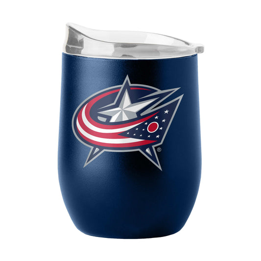Columbus Blue Jackets 16oz Flipside Powder Coat Curved Bev - Logo Brands - Flyclothing LLC
