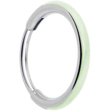 20G Implant Grade Titanium Glow in the Dark Hinged Segment Nose Hoop - BodyCandy - Flyclothing LLC