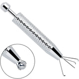 Silver Piercing Ball Grabber Tool 2.48 Inch Length - BodyCandy - Flyclothing LLC