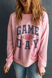 GAME DAY Round Neck Long Sleeve Sweatshirt - Trendsi - Flyclothing LLC