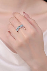 2.5 Carat Moissanite 925 Sterling Silver Ring - Trendsi - Flyclothing LLC