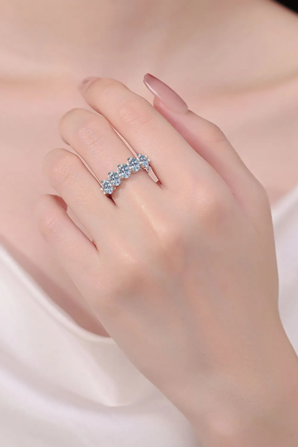 2.5 Carat Moissanite 925 Sterling Silver Ring - Trendsi - Flyclothing LLC