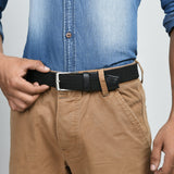 Braided Black Canvas Belt - Classy Leather Bags - Flyclothing LLC