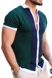 Men's Plus Size Button Down Short Sleeve Shirt - Trendsi