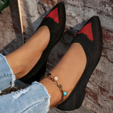 Mesh Point Toe Flat Slip-Ons - Trendsi - Flyclothing LLC