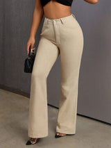 Bootcut Jeans with Pockets - Trendsi - Flyclothing LLC