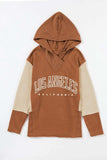 Letter Graphic Long Sleeve Hoodie - Trendsi - Flyclothing LLC
