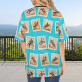 Baha Ranch Stamp Cowboy Oversized T Shirt