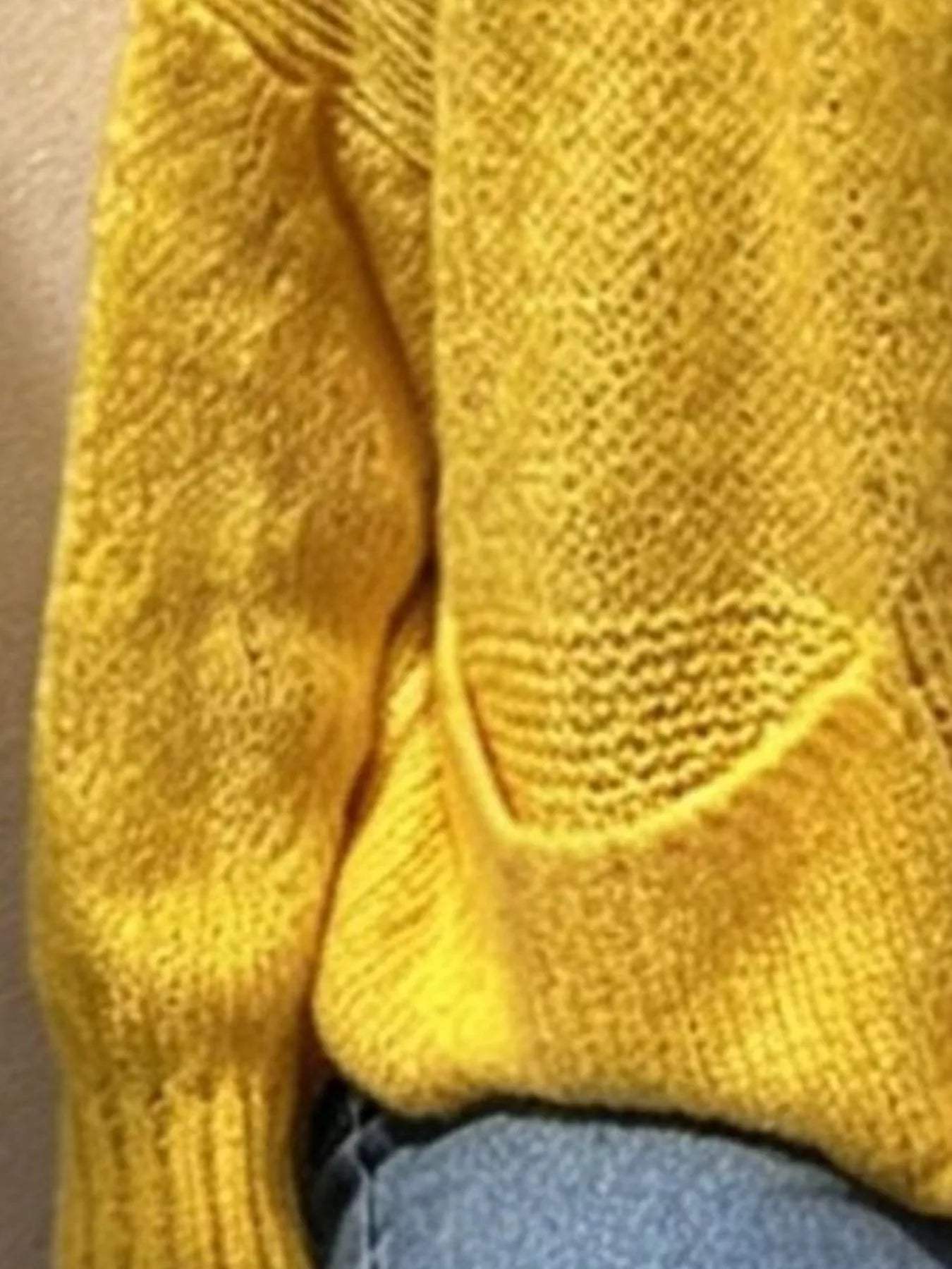 Full Size Chunky Knit Button-Up Cardigan Plus Size - Trendsi - Flyclothing LLC