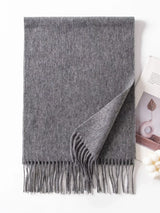 Solid Color Fringe Scarf - Trendsi - Flyclothing LLC