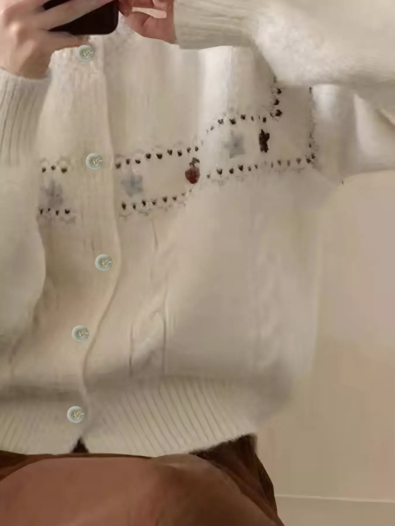 Cable Knit Button Up Cardigan - Trendsi - Flyclothing LLC