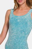 Zenana Ribbed Scoop Neck Tank - Trendsi