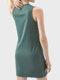 Round Neck Sleeveless Active Dress - Trendsi - Flyclothing LLC