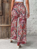 Printed Wide Leg Pants - Trendsi - Flyclothing LLC