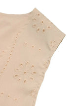Eyelet Open Front Vest - Trendsi - Flyclothing LLC