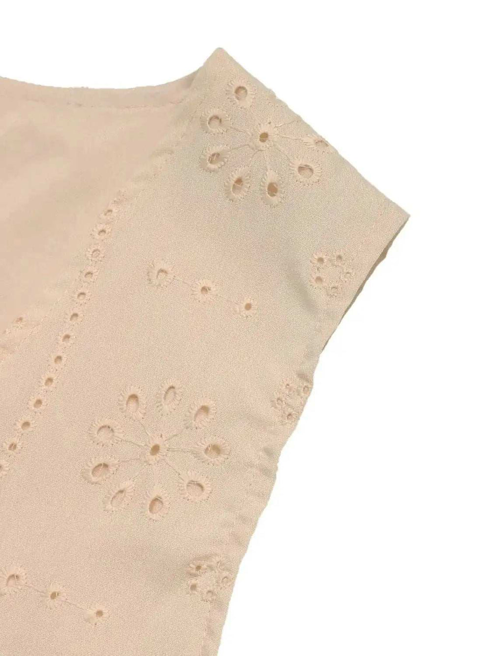 Eyelet Open Front Vest - Trendsi - Flyclothing LLC