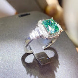 2 Carat Moissanite 925 Sterling Silver Ring - Trendsi