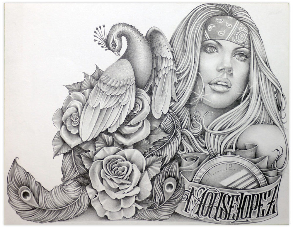 Black Market Art Company 80& Girl Print