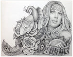 Black Market Art Company 80& Girl Print