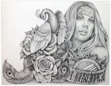 Black Market Art Company 80& Girl Print