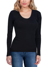 EGi Luxury Merino Wool Silk Women's Long Sleeve T-Shirt. Proudly Made in Italy (143) - tittimitti - Flyclothing LLC