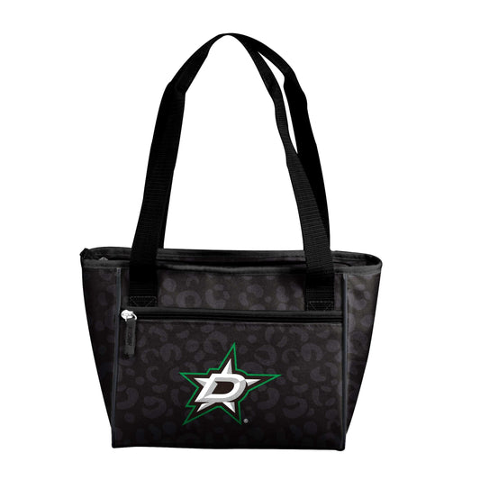 Dallas Stars Leopard Print 16 Can Cooler Tote - Logo Brands - Flyclothing LLC