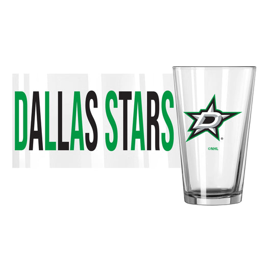 Dallas Stars 16oz Overtime Pint Glass - Logo Brands - Flyclothing LLC