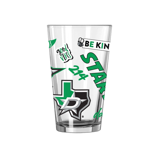 Dallas Stars 16oz Native Pint Glass - Logo Brands - Flyclothing LLC