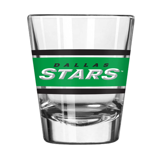 Dallas Stars 2oz Stripe Shot Glass - Logo Brands - Flyclothing LLC