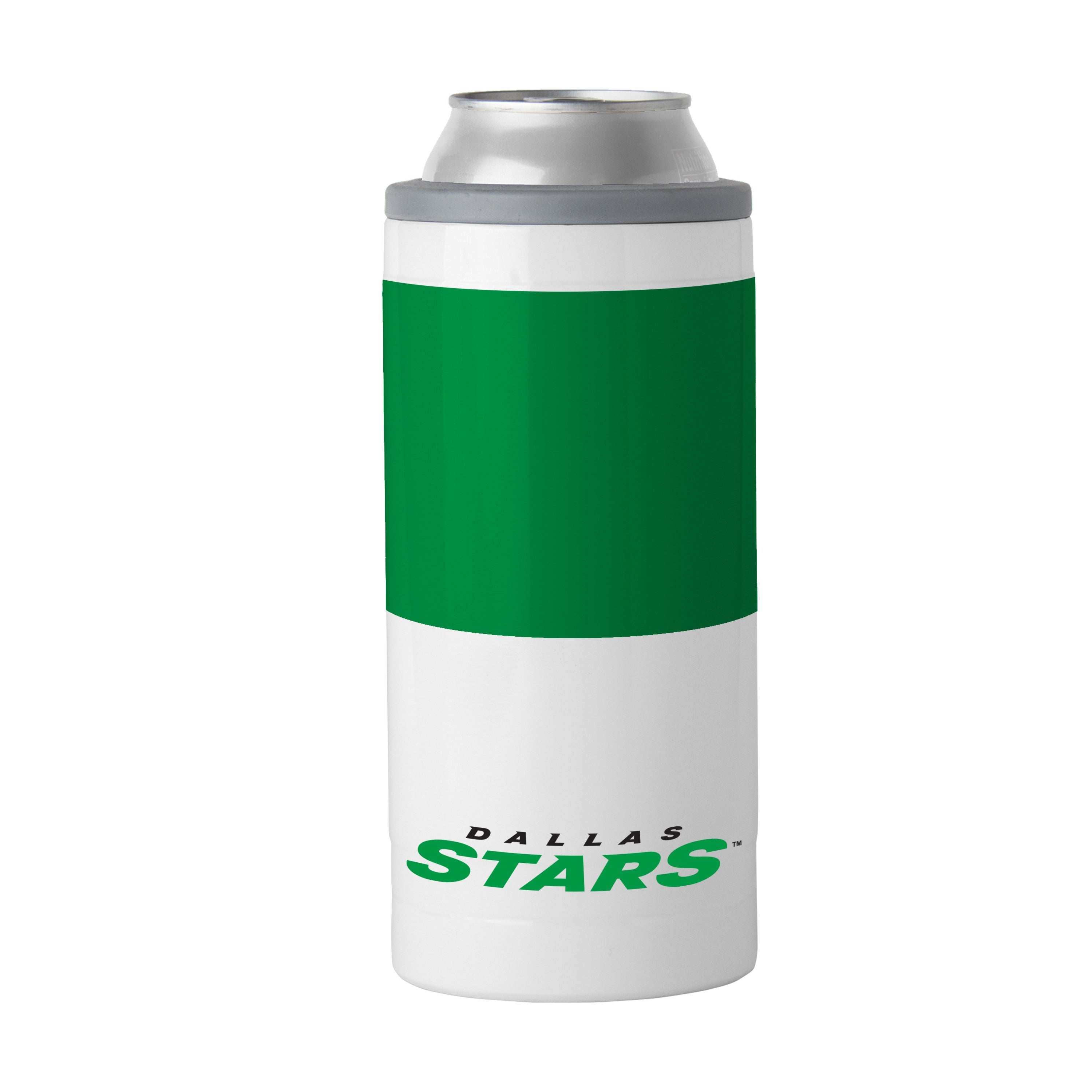 Dallas Stars 12oz Colorblock Slim Can Coolie - Logo Brands - Flyclothing LLC