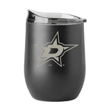 Dallas Stars Gunmetal 16oz Black Powder Curved Beverage - Logo Brands - Flyclothing LLC