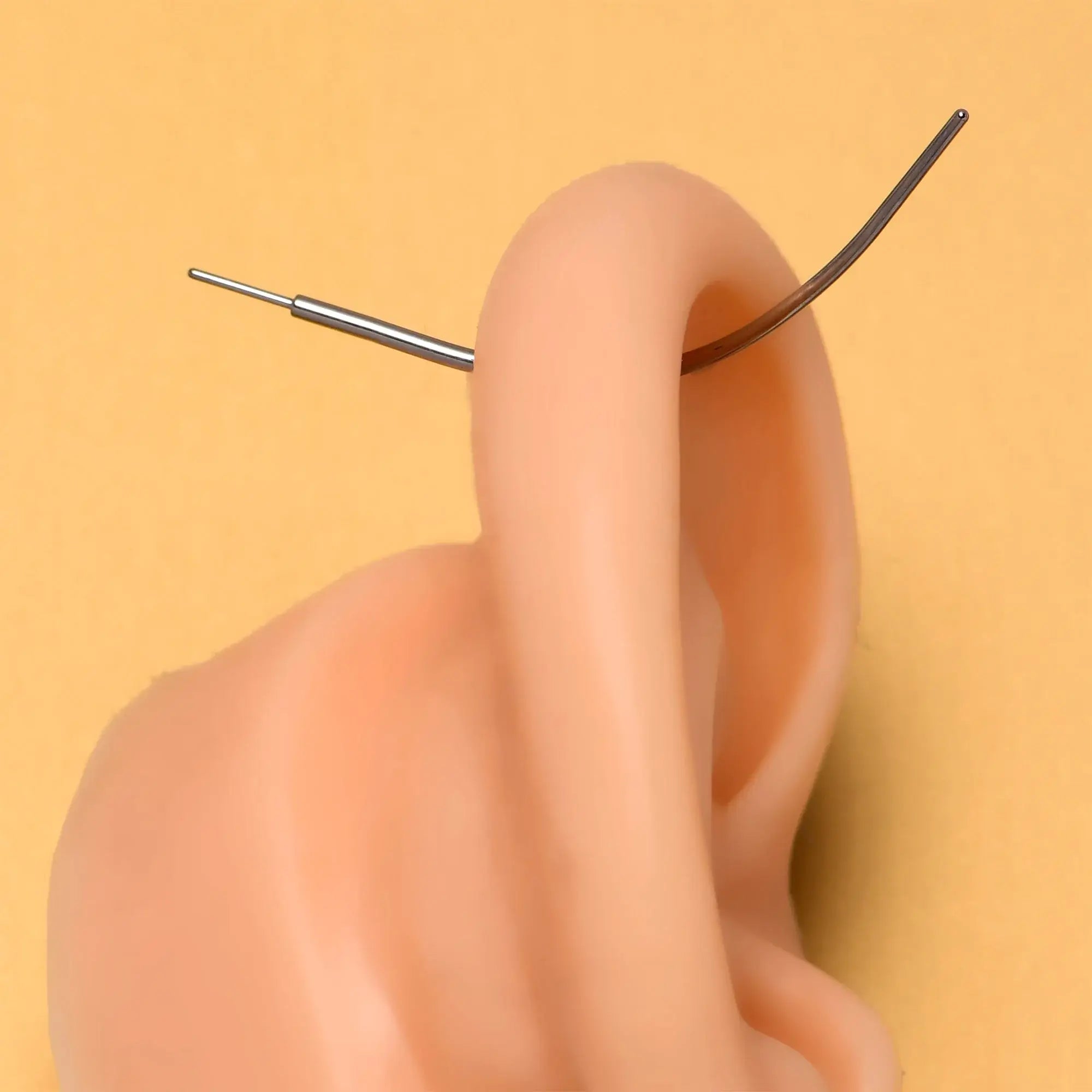 Stainless Steel Curved Insertion Tool, Threadless Insertion Pin Taper - BodyCandy - Flyclothing LLC