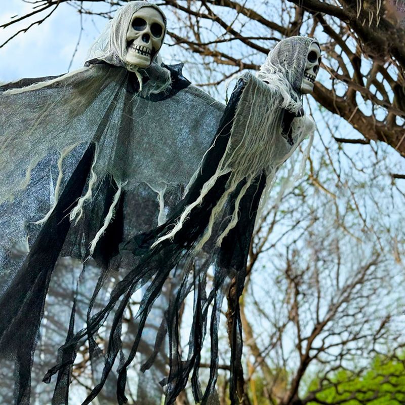 Halloween Decorations Horror Hanging Ghost Skull Skeleton Prop Perfect For Home Outdoor Yard Party Supplies Festival Decorations - My Store - Flyclothing LLC