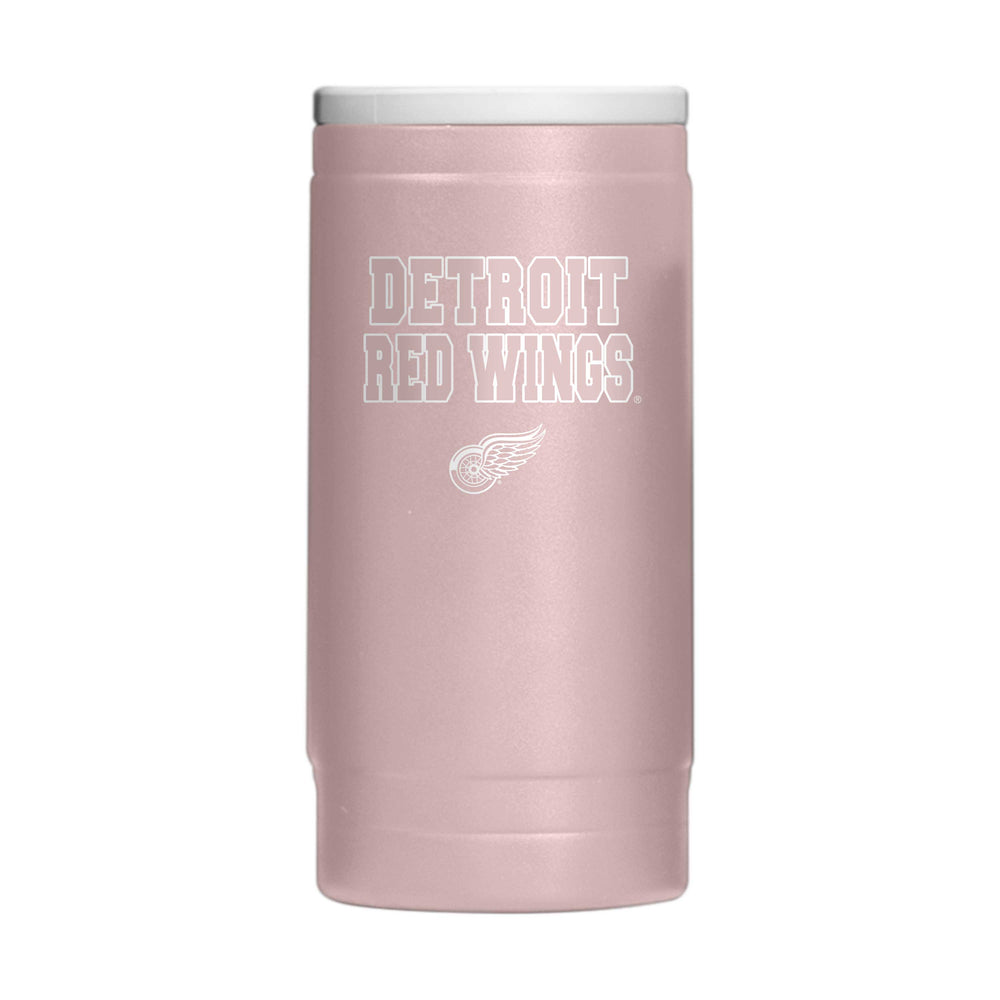 Detroit Red Wings 12oz Dusk Stencil Powdercoat SlimCan Coolie