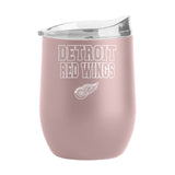 Detroit Red Wings 16oz Stencil Powder Coat Curved Bev