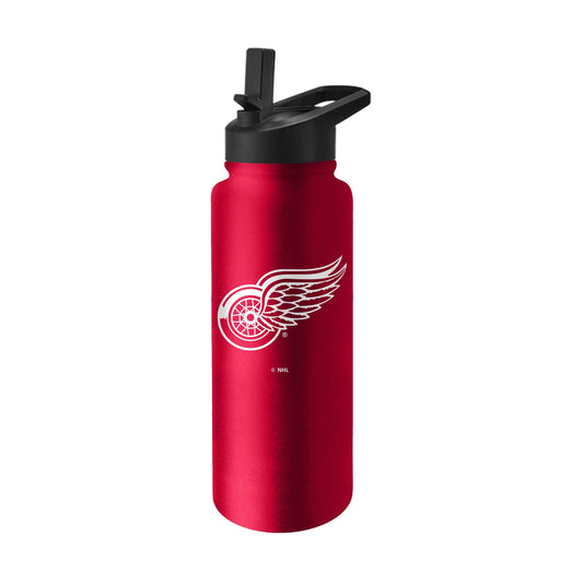 Detroit Red Wings 34oz Logo Quencher Bottle - Logo Brands - Flyclothing LLC
