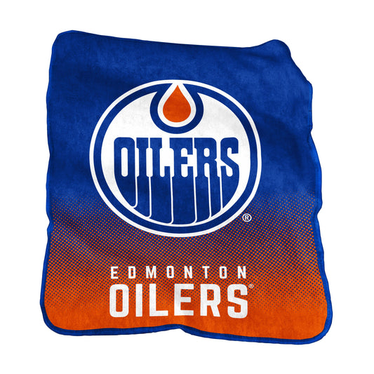 Edmonton Oilers Raschel Throw