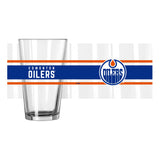 Edmonton Oilers 16oz Stripe Pint Glass