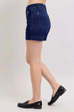 Judy Blue Full Size High Waist Denim Shorts Plus Size - Trendsi - Flyclothing LLC