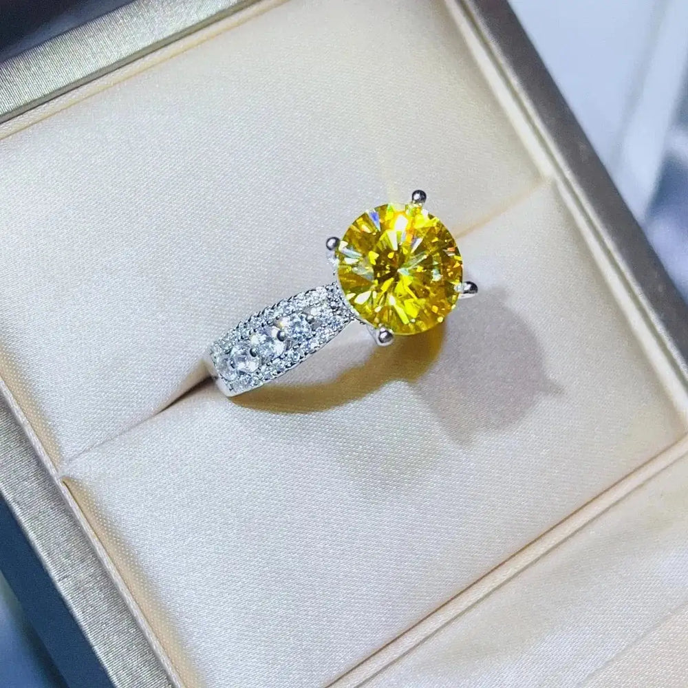 3 Carat Moissanite 925 Sterling Silver Ring - Trendsi