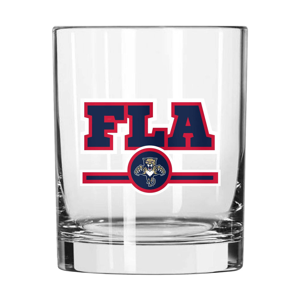 Florida Panthers 14oz Letterman Rocks Glass - Logo Brands - Flyclothing LLC