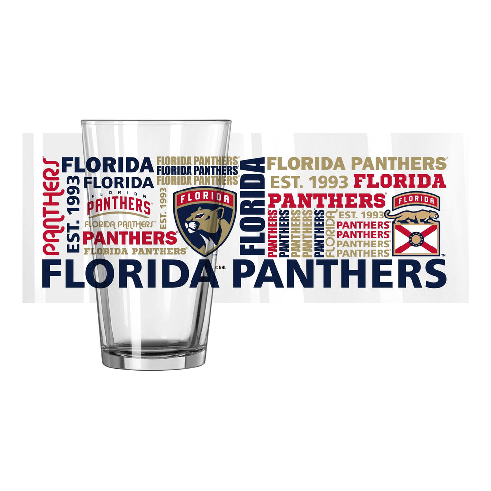 Florida Panthers 16oz Spirit Pint Glass - Logo Brands - Flyclothing LLC