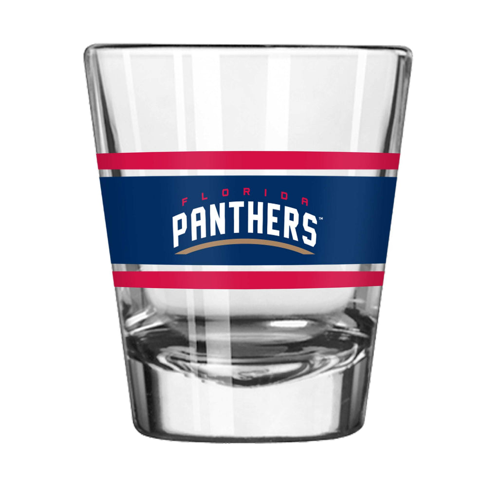 Florida Panthers 2oz Stripe Shot Glass - Logo Brands - Flyclothing LLC