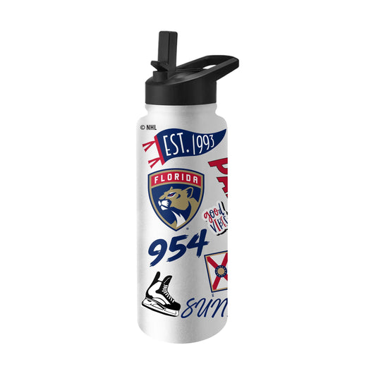 Florida Panthers 34oz Native Quencher Bottle - Logo Brands - Flyclothing LLC