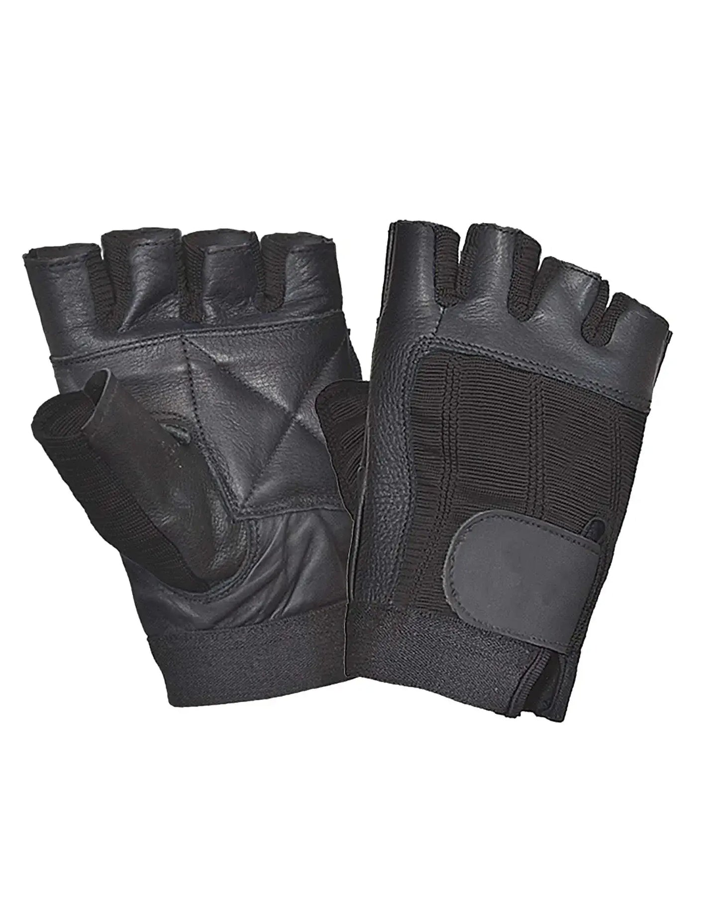 Men’s Motorcycle Fingerless Gloves - Unik Just for Bikers - Flyclothing LLC