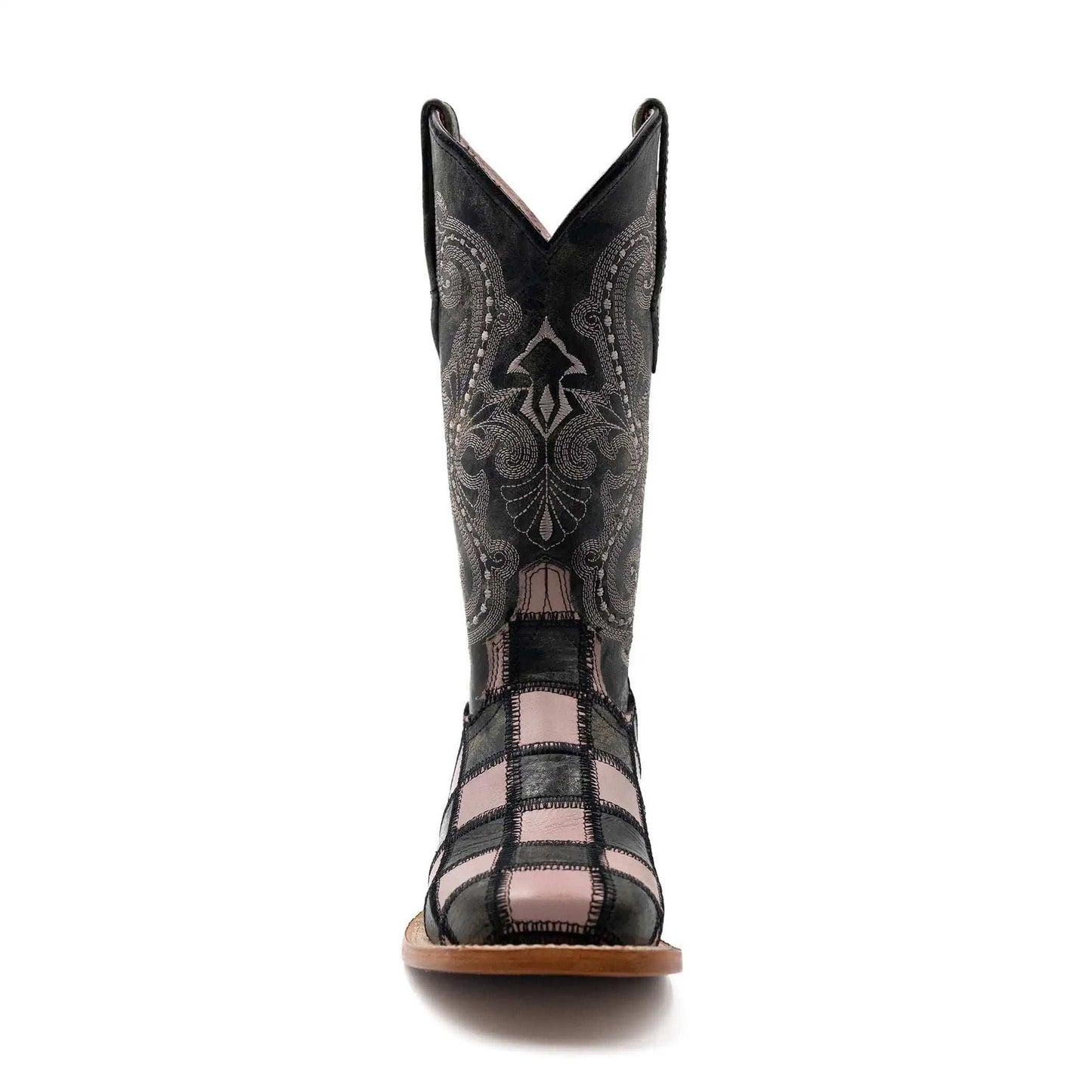 Ferrini Black Patchwork Womens Boot - Ferrini USA Inc. - Flyclothing LLC