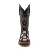 Ferrini Black Patchwork Womens Boot - Ferrini USA Inc. - Flyclothing LLC