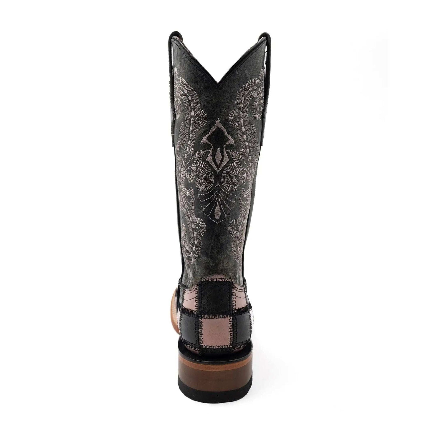 Ferrini Black Patchwork Womens Boot - Ferrini USA Inc. - Flyclothing LLC